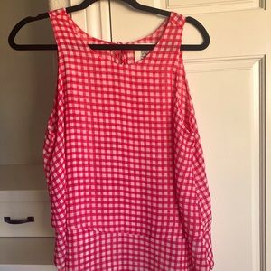 Red & White checkered top